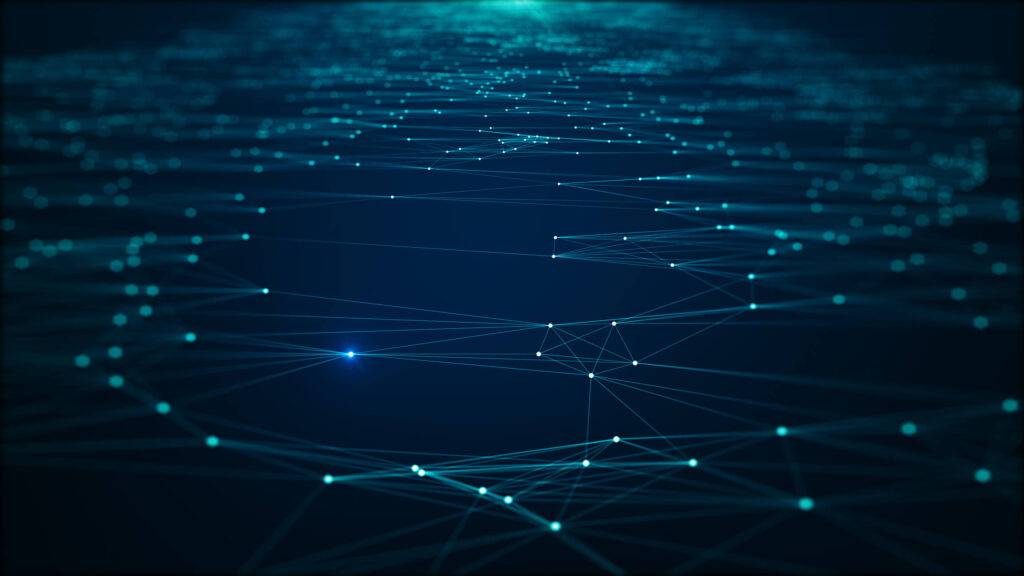 Visualisierung globaler Daten. Big Data Konzept.