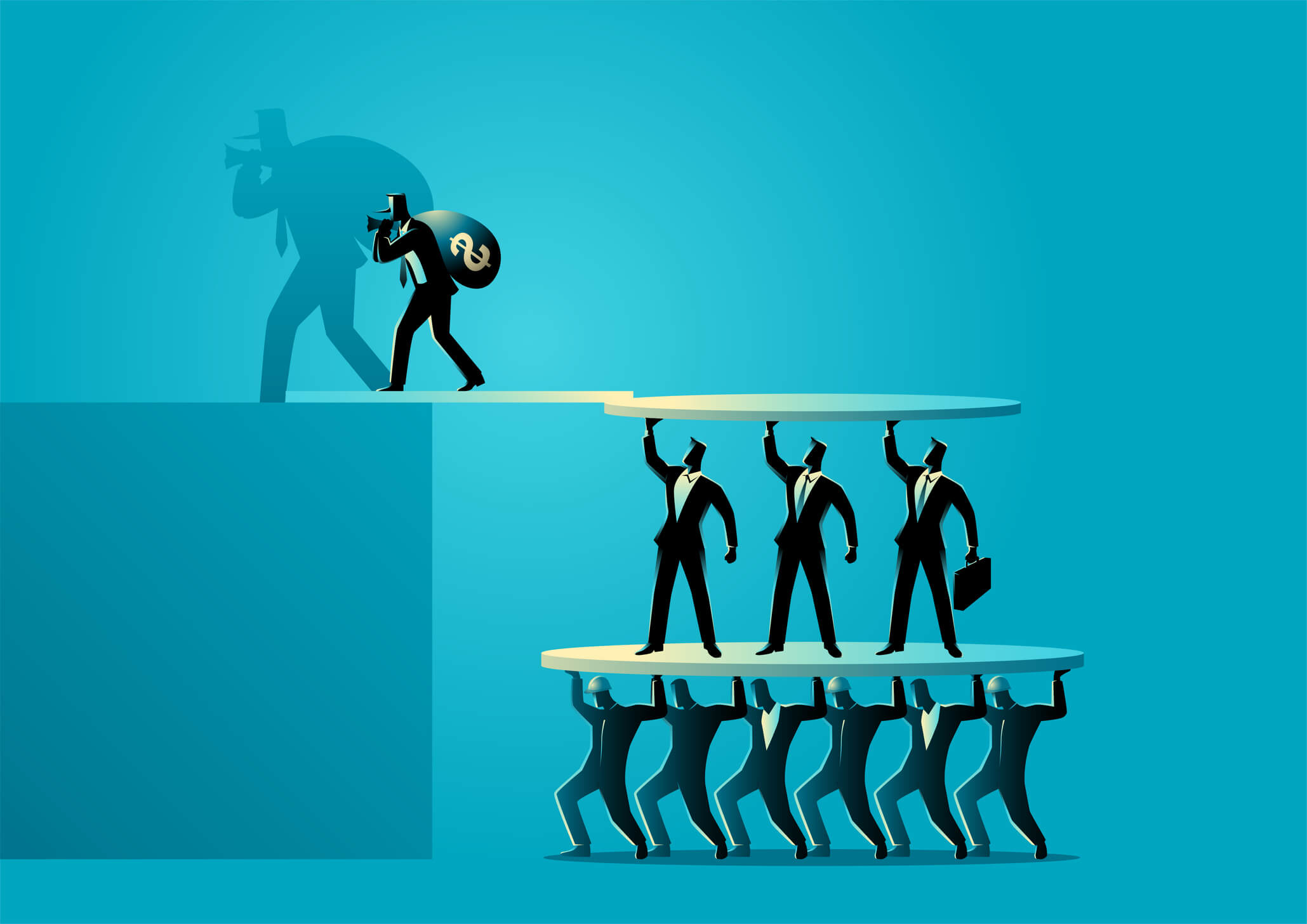 Ponzi-Schema Illustration