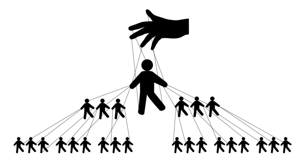 Das illegale Pyramidensystem.